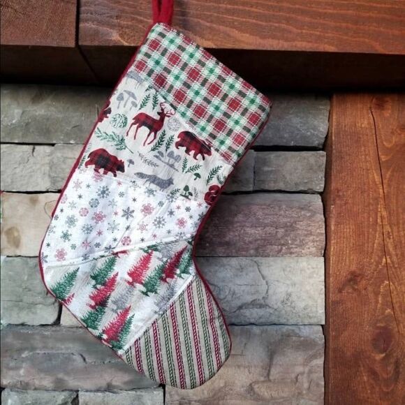 Patchwork Stocking - Handmade  - Picture 1 of 5